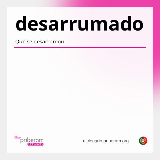 Significado de desarrumado
