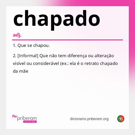 Significado de chapado