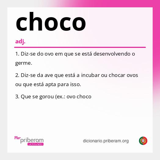 Significado de choco