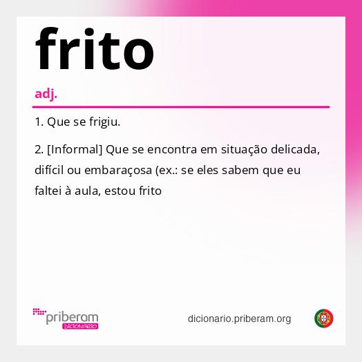 Significado de frito
