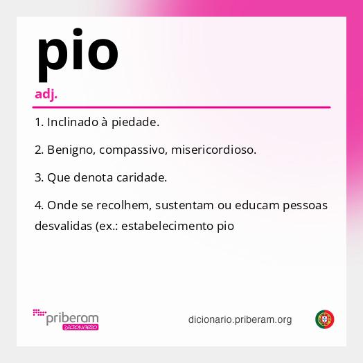 Significado de pio