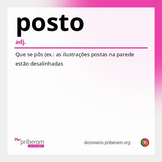 Significado de posto