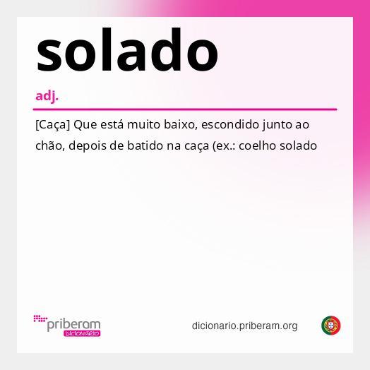 Significado de solado