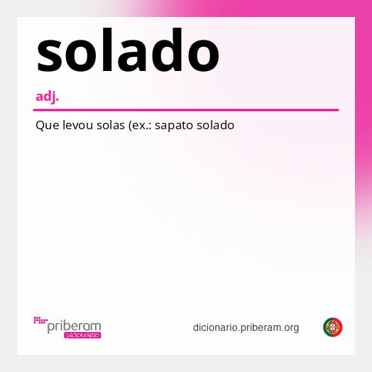 Significado de solado