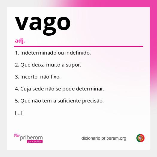Significado de vago